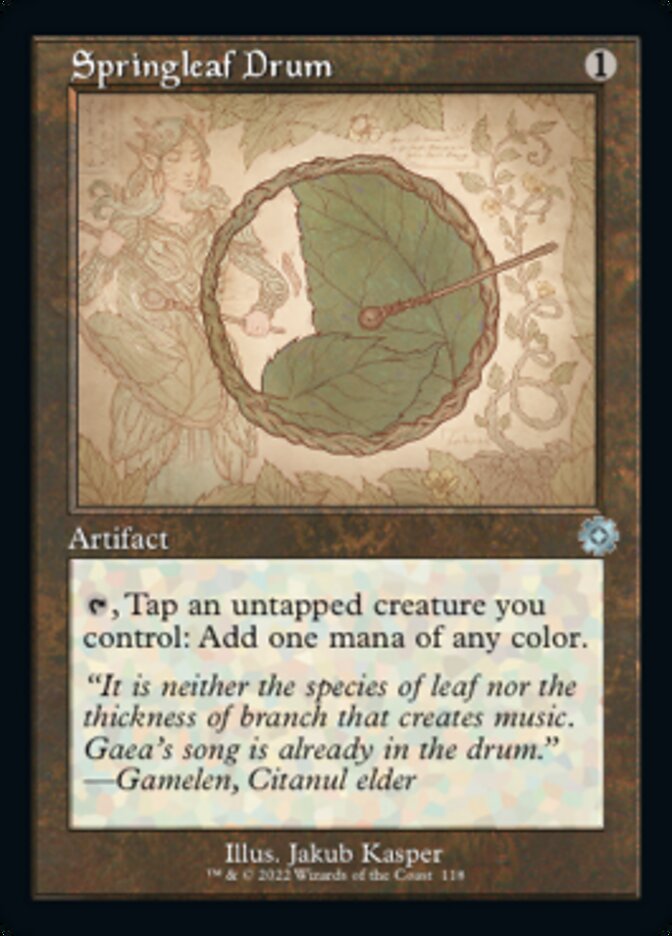 Springleaf Drum (Retro Schematic) [The Brothers' War Retro Artifacts] | Odin's Place