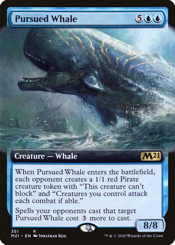 Pursued Whale (Extended Art) [Core Set 2021] | Odin's Place