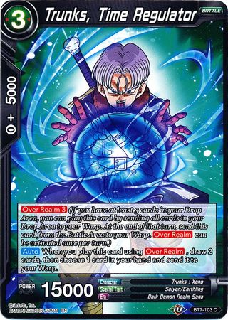 Trunks, Time Regulator (BT7-103) [Assault of the Saiyans] | Odin's Place