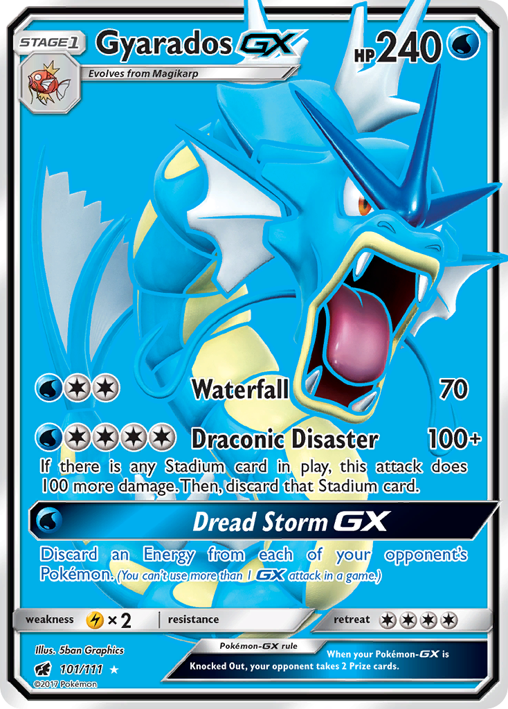 Gyarados GX (101/111) [Sun & Moon: Crimson Invasion] | Odin's Place
