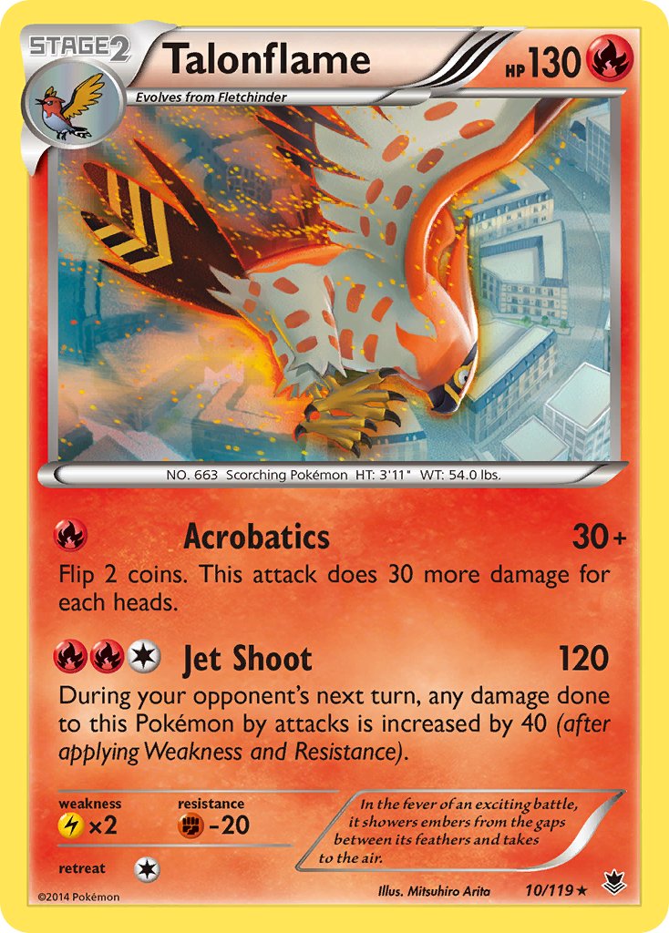 Talonflame (10/119) (Theme Deck Exclusive) [XY: Phantom Forces] | Odin's Place