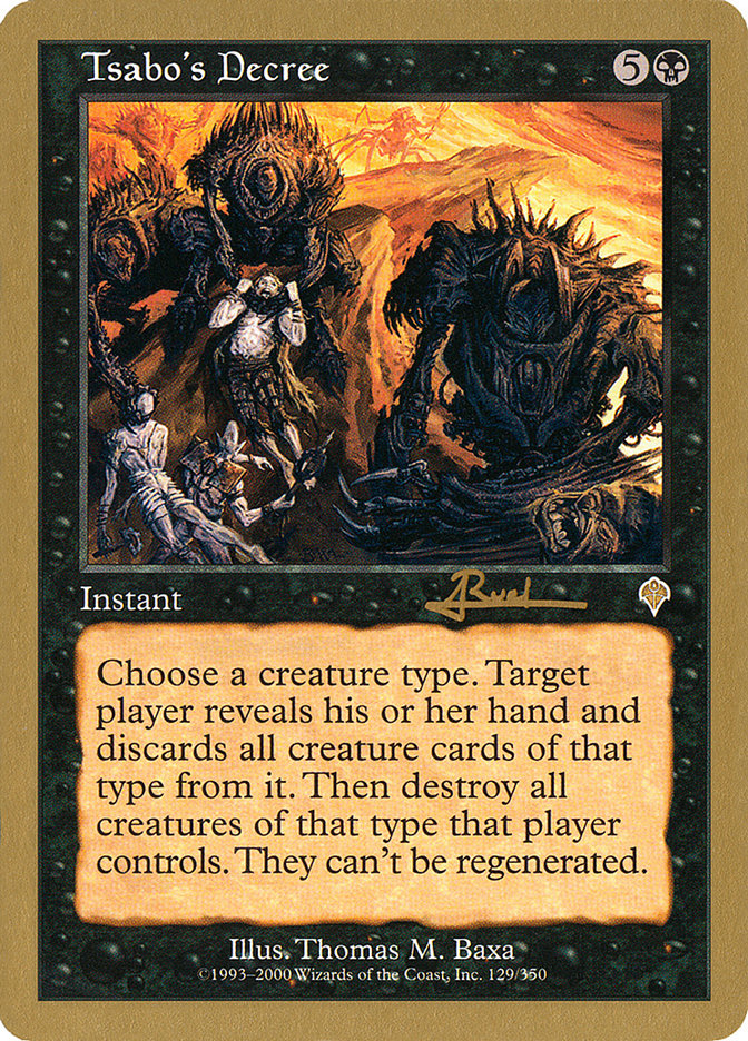 Tsabo's Decree (Antoine Ruel) [World Championship Decks 2001] | Odin's Place