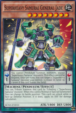 Superheavy Samurai General Jade [BOSH-EN010] Common | Odin's Place