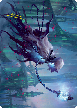 Wanderlight Spirit Art Card (Gold-Stamped Signature) [Innistrad: Crimson Vow Art Series] | Odin's Place