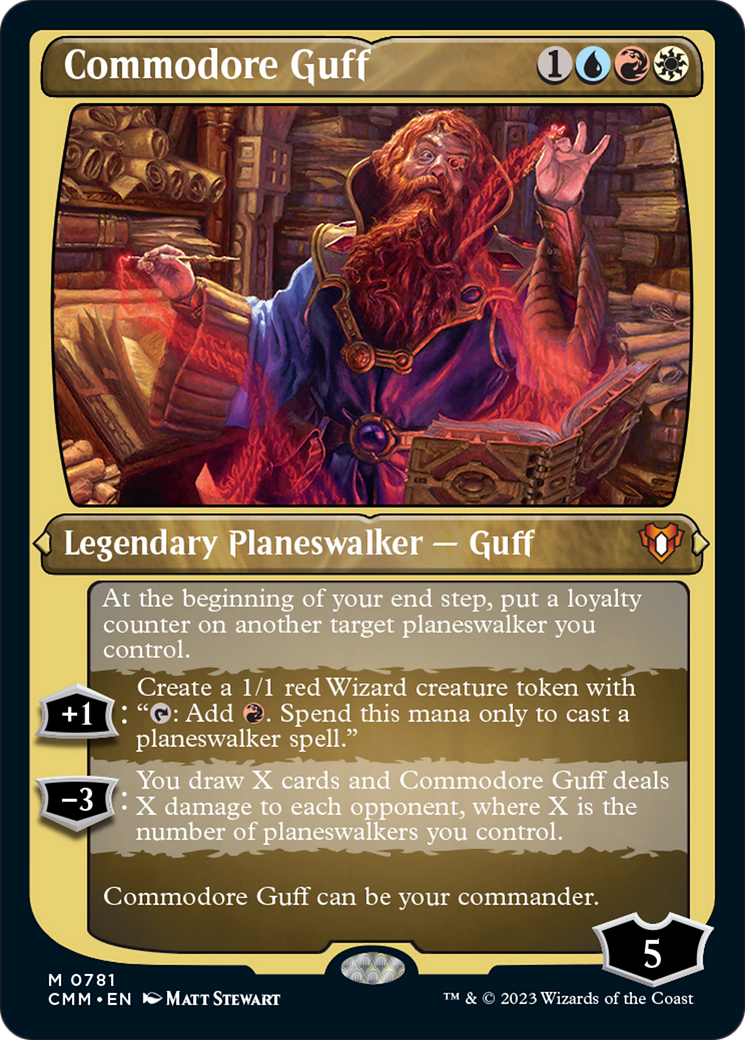 Commodore Guff (Display Commander) (Foil Etched) [Commander Masters] | Odin's Place