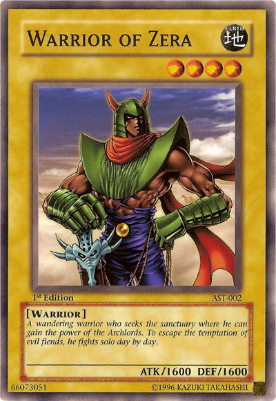 Warrior of Zera [AST-002] Common | Odin's Place