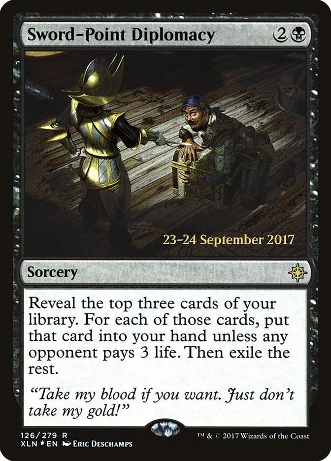 Sword-Point Diplomacy (126) [Ixalan Prerelease Promos] | Odin's Place