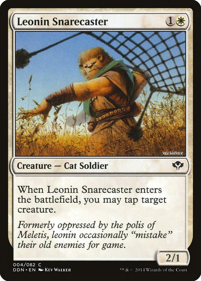 Leonin Snarecaster (4) [Duel Decks: Speed vs. Cunning] | Odin's Place