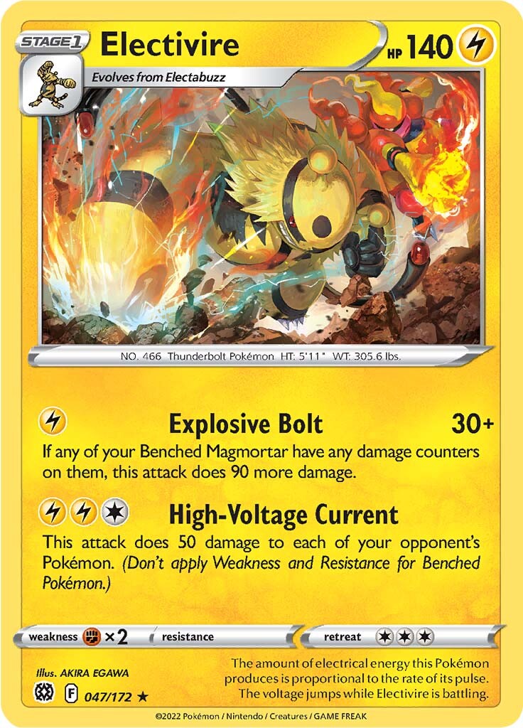 Electivire (047/172) [Sword & Shield: Brilliant Stars] | Odin's Place