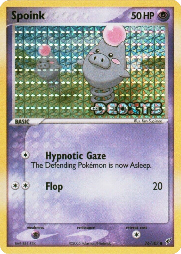 Spoink (76/107) (Stamped) [EX: Deoxys] | Odin's Place