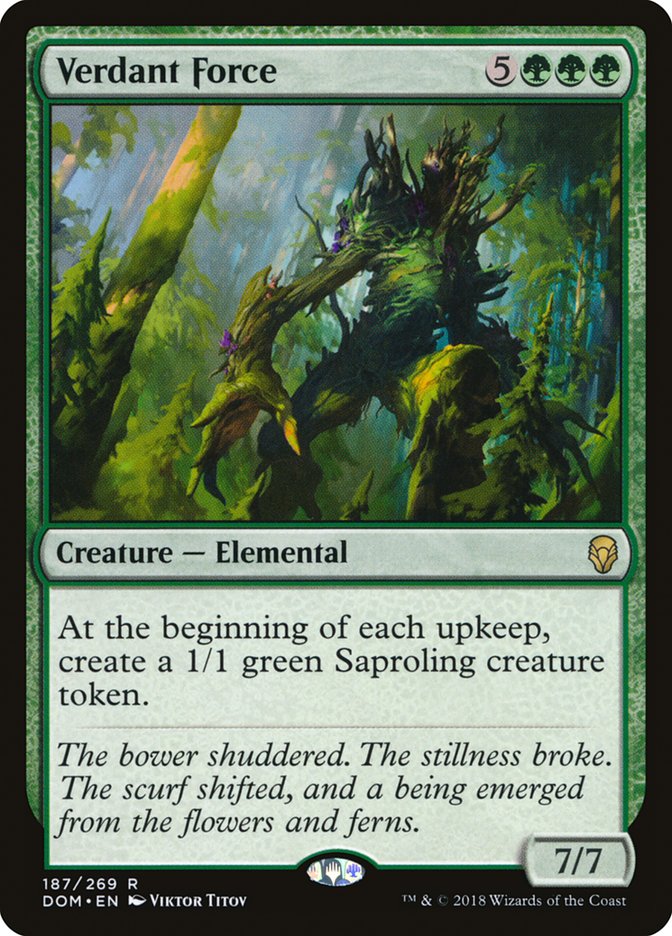 Verdant Force (187) [Dominaria] | Odin's Place