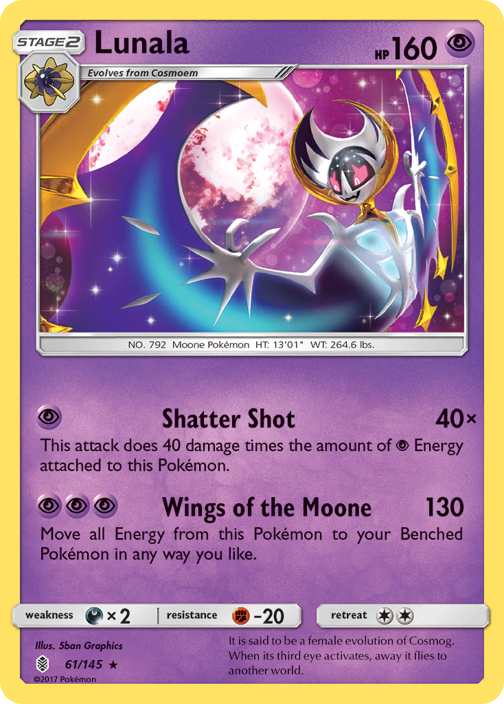Lunala (61/145) [Sun & Moon: Guardians Rising] | Odin's Place