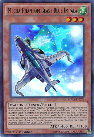 Mecha Phantom Beast Blue Impala [MP14-EN076] Ultra Rare | Odin's Place