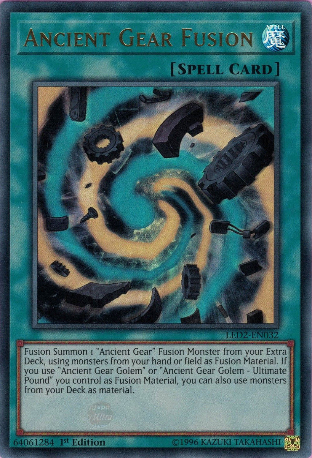 Ancient Gear Fusion [LED2-EN032] Ultra Rare | Odin's Place