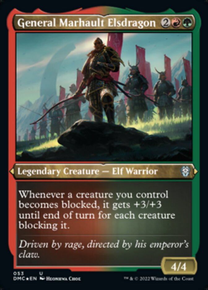 General Marhault Elsdragon (Foil Etched) [Dominaria United Commander] | Odin's Place