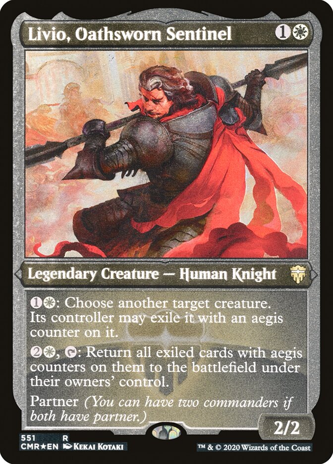 Livio, Oathsworn Sentinel (Etched) [Commander Legends] | Odin's Place