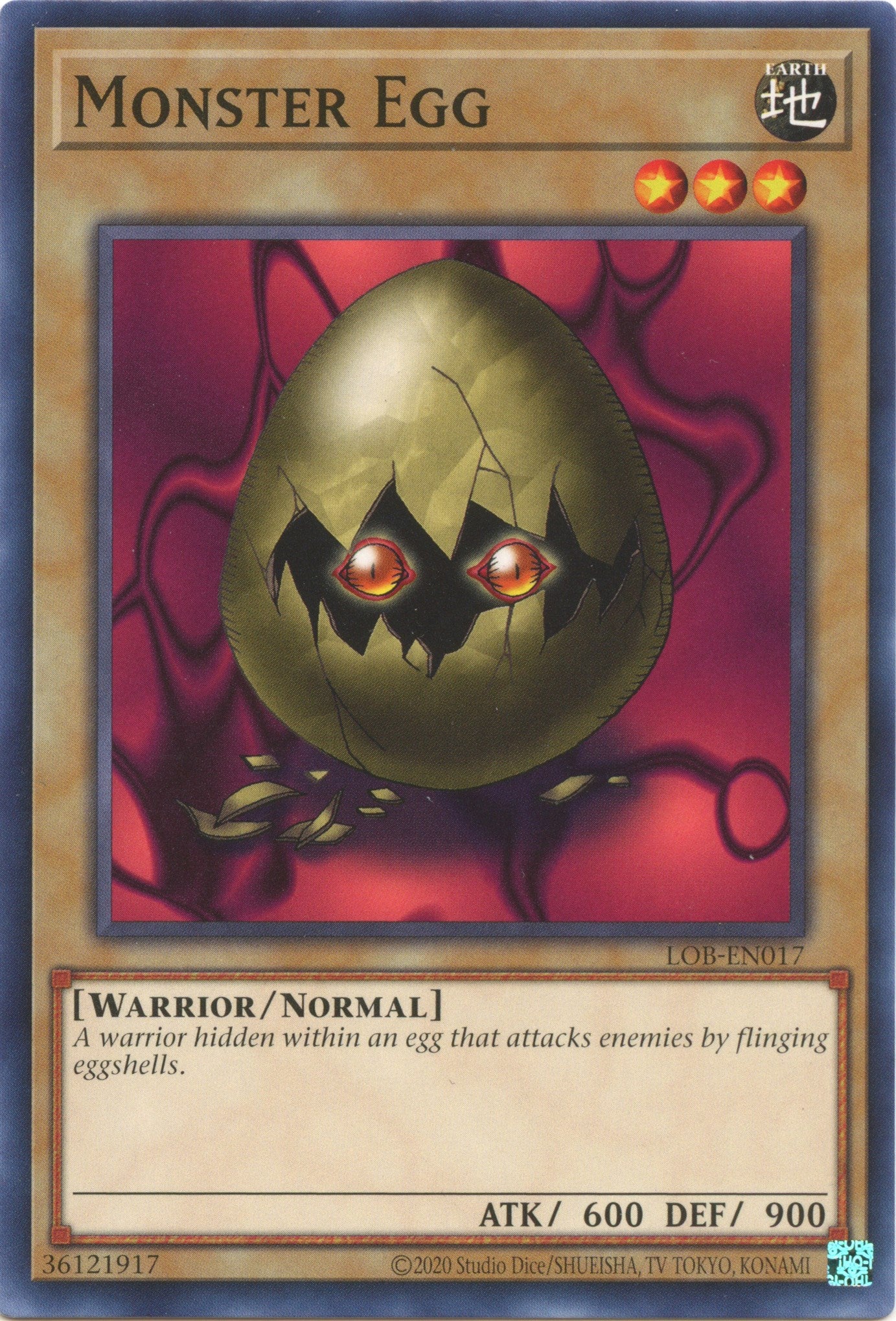 Monster Egg (25th Anniversary) [LOB-EN017] Common | Odin's Place