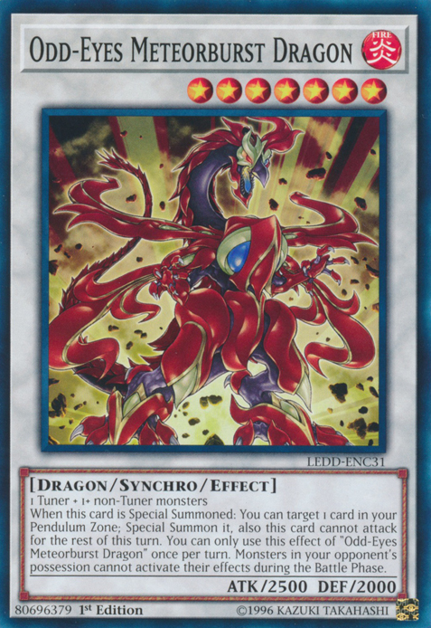 Odd-Eyes Meteorburst Dragon [LEDD-ENC31] Common | Odin's Place