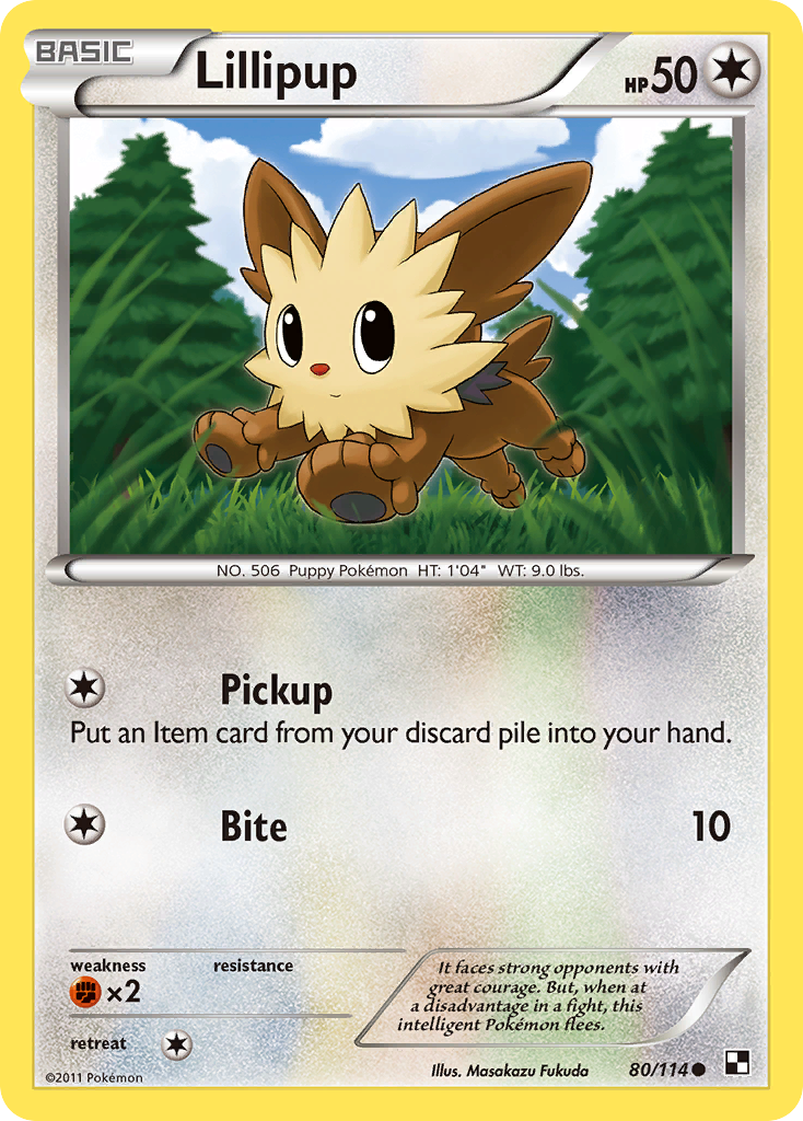 Lillipup (80/114) [Black & White: Base Set] | Odin's Place
