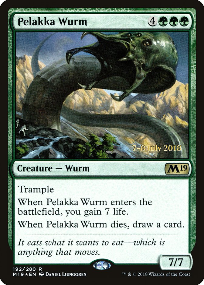 Pelakka Wurm [Core Set 2019 Prerelease Promos] | Odin's Place