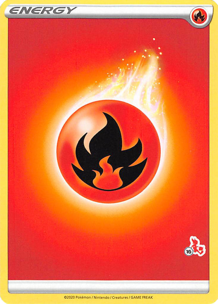 Fire Energy (Cinderace Stamp #16) [Battle Academy 2022] | Odin's Place