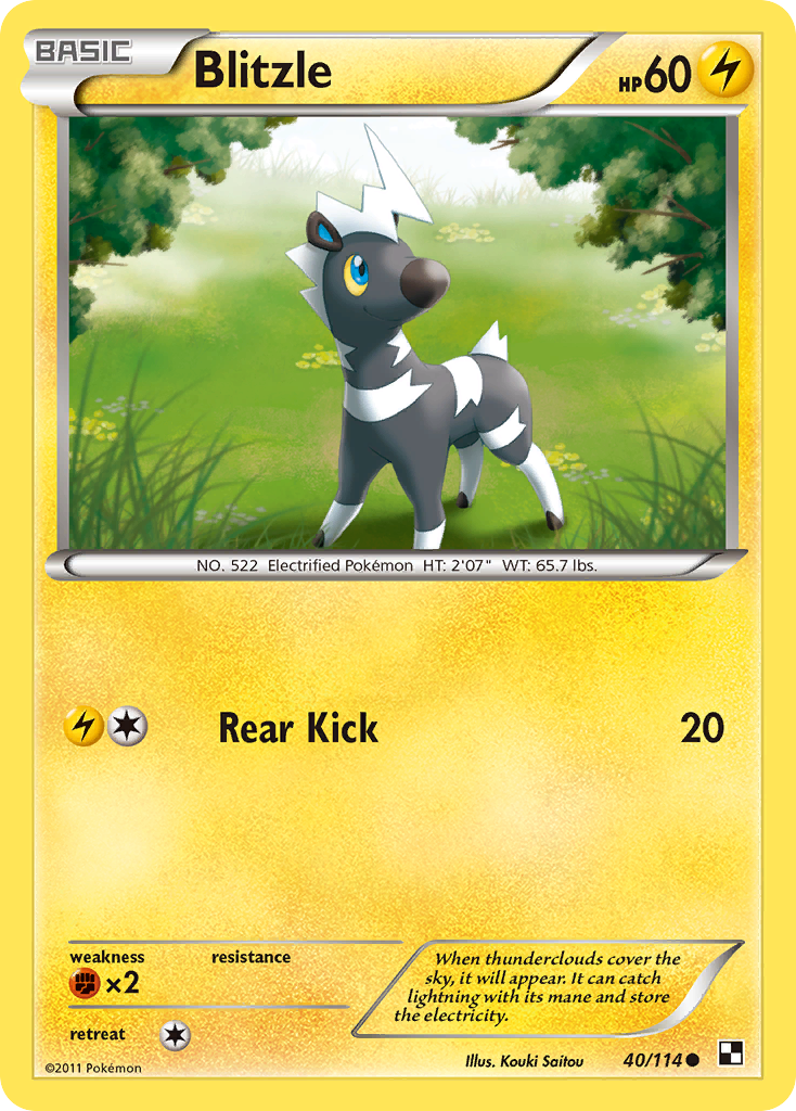 Blitzle (40/114) [Black & White: Base Set] | Odin's Place