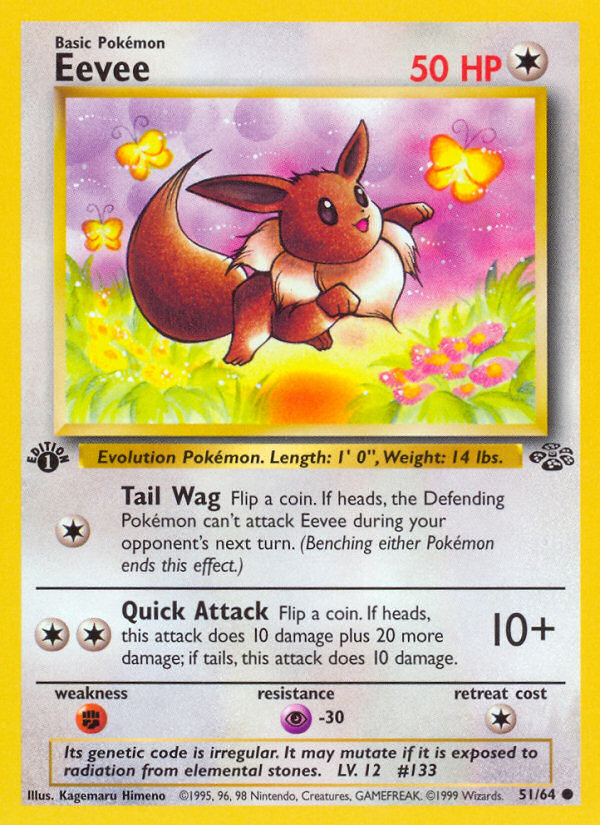 Eevee (51/64) [Jungle 1st Edition] | Odin's Place