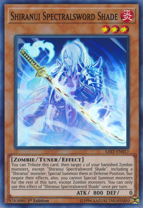 Shiranui Spectralsword Shade [SAST-EN017] Super Rare | Odin's Place
