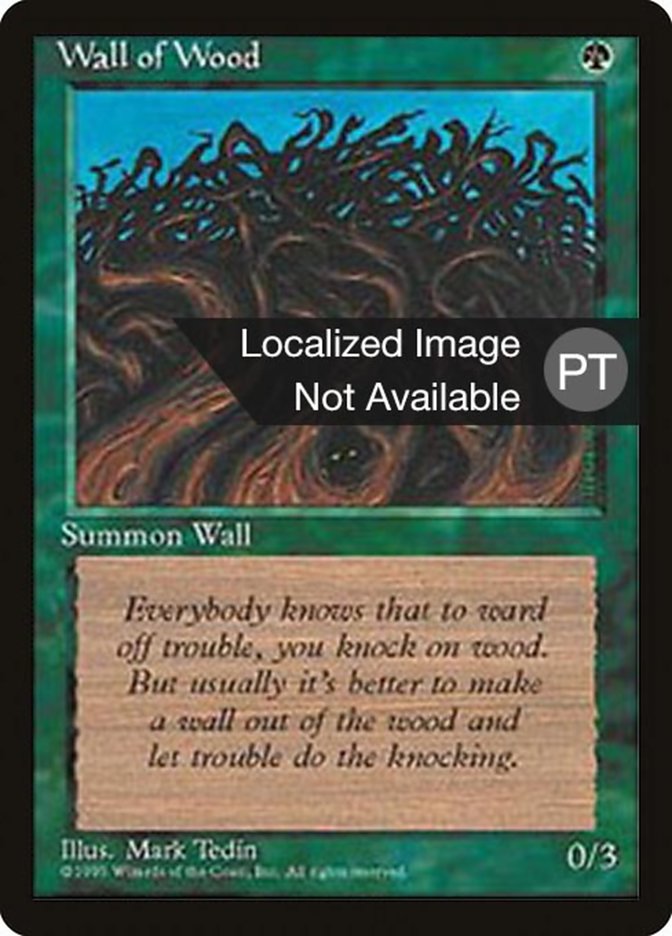 Wall of Wood [Fourth Edition (Foreign Black Border)] | Odin's Place
