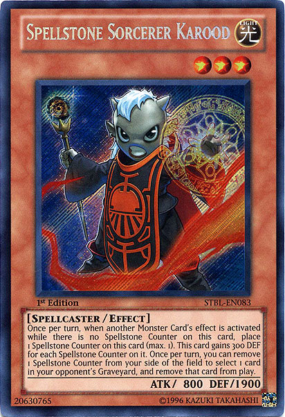 Spellstone Sorcerer Karood [STBL-EN083] Secret Rare | Odin's Place