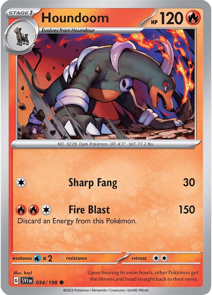 Houndoom (034/198) [Scarlet & Violet: Base Set] | Odin's Place