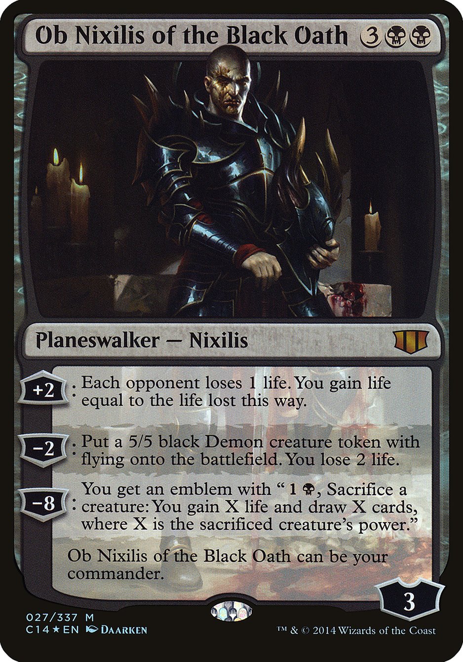 Ob Nixilis of the Black Oath (27) (Oversized) [Commander 2014 Oversized] | Odin's Place