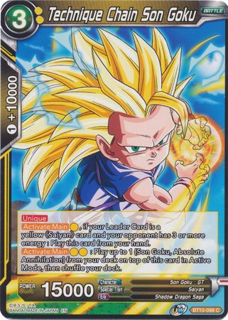 Technique Chain Son Goku (BT10-098) [Rise of the Unison Warrior 2nd Edition] | Odin's Place