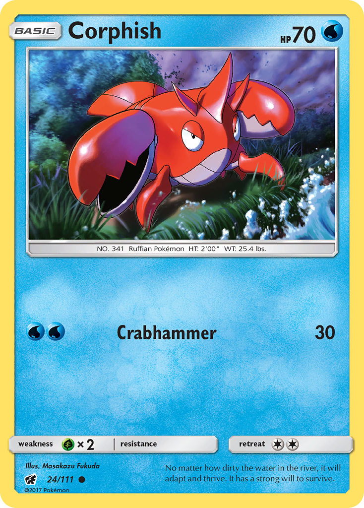 Corphish (24/111) [Sun & Moon: Crimson Invasion] | Odin's Place