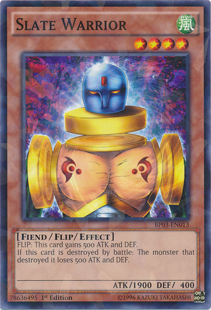 Slate Warrior [BP03-EN013] Shatterfoil Rare | Odin's Place