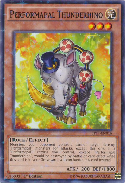 Performapal Thunderhino [SP17-EN016] Starfoil Rare | Odin's Place