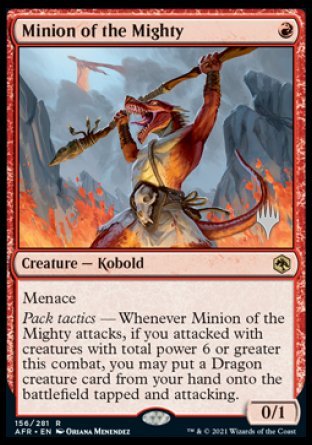 Minion of the Mighty (Promo Pack) [Dungeons & Dragons: Adventures in the Forgotten Realms Promos] | Odin's Place