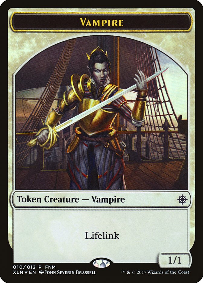 Vampire // Treasure Double-Sided Token [Friday Night Magic 2017] | Odin's Place