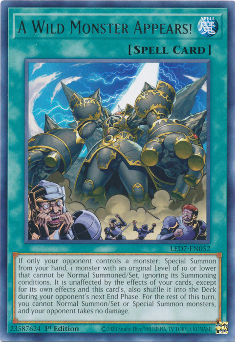A Wild Monster Appears! [LED7-EN052] Rare | Odin's Place