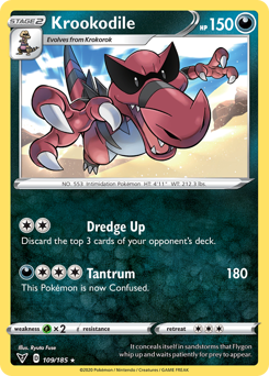 Krookodile (109/185) [Sword & Shield: Vivid Voltage] | Odin's Place