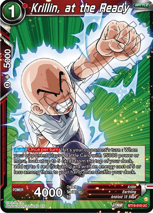Krillin, at the Ready (BT19-018) [Fighter's Ambition] | Odin's Place
