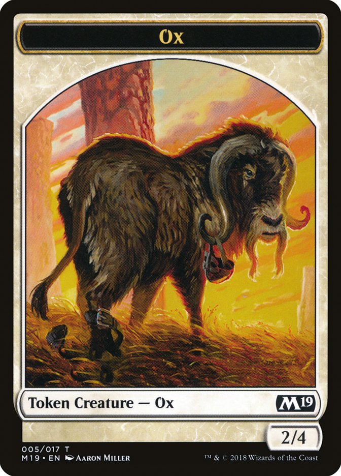 Ox Token (5) [Core Set 2019 Tokens] | Odin's Place