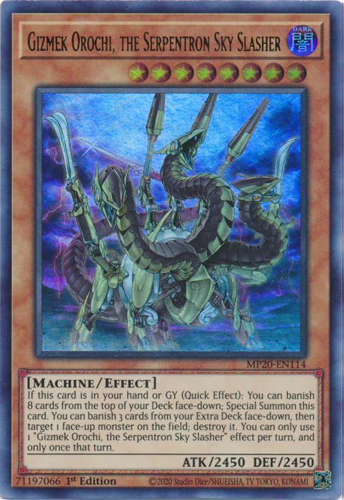 Gizmek Orochi, the Serpentron Sky Slasher [MP20-EN114] Ultra Rare | Odin's Place