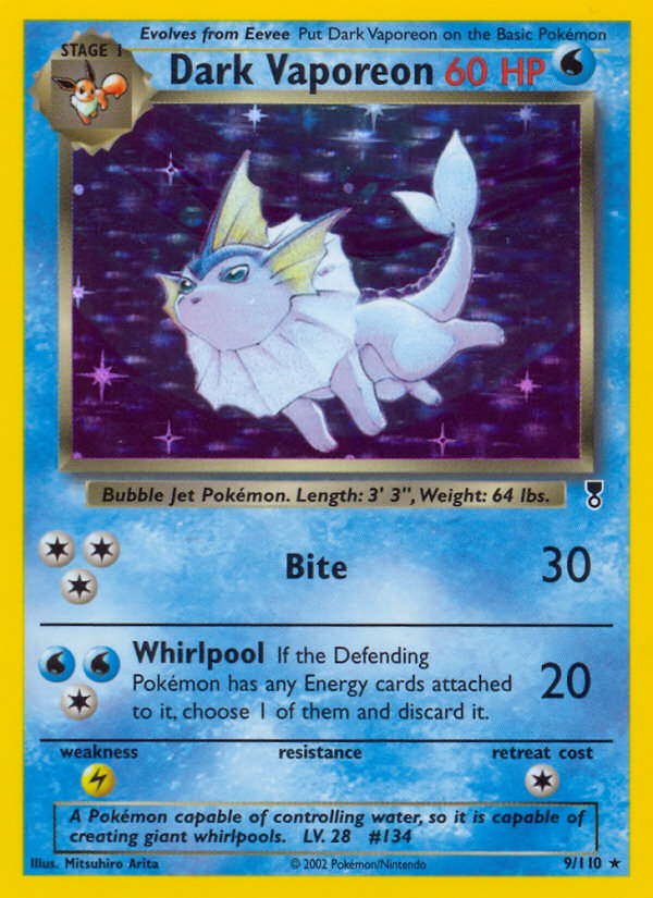 Dark Vaporeon (9/110) [Legendary Collection] | Odin's Place