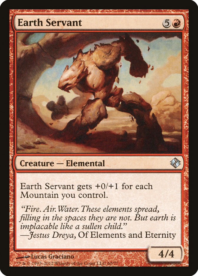 Earth Servant (60) [Duel Decks: Venser vs. Koth] | Odin's Place