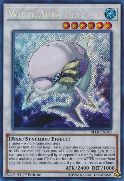 White Aura Dolphin [BLLR-EN019] Secret Rare | Odin's Place
