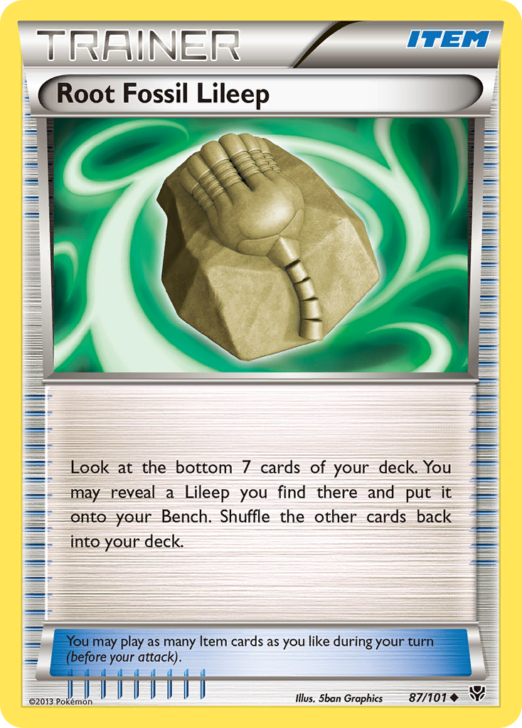 Root Fossil Lileep (87/101) [Black & White: Plasma Blast] | Odin's Place