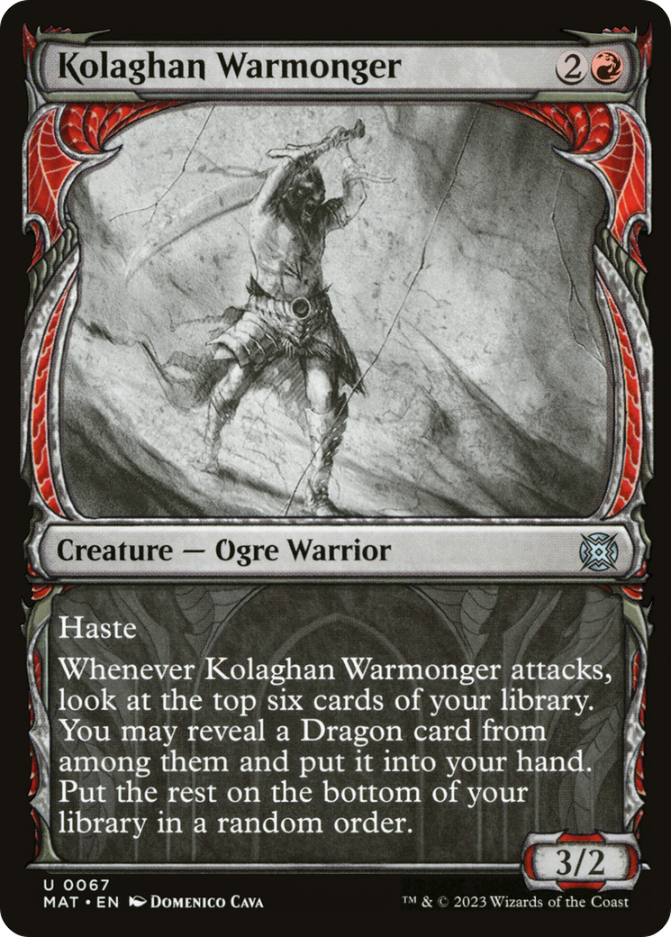 Kolaghan Warmonger (Showcase) [March of the Machine: The Aftermath] | Odin's Place