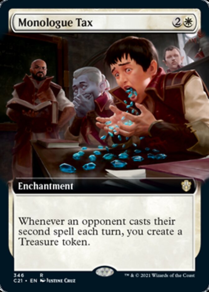Monologue Tax (Extended Art) [Commander 2021] | Odin's Place
