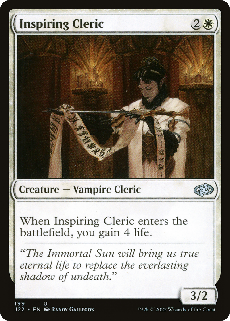 Inspiring Cleric [Jumpstart 2022] | Odin's Place